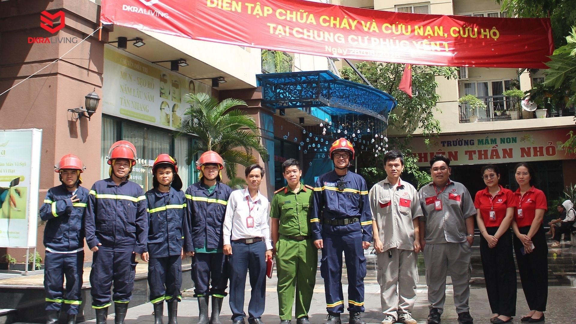 Diễn tập PCCC & CNCH chung cư Phúc Yên 1 năm 2025