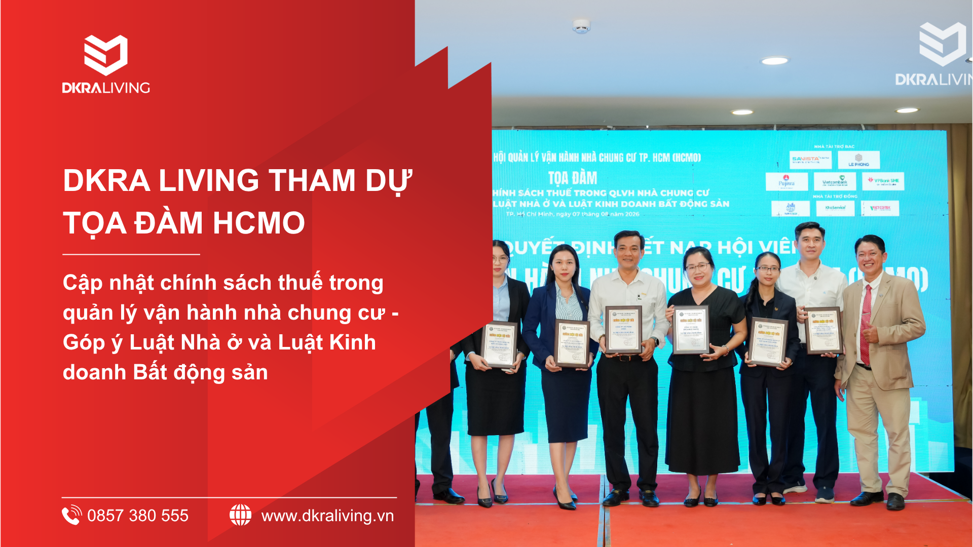 DKRA LIVING THAM DỰ TỌA ĐÀM “CẬP NHẬT CHÍNH SÁCH THUẾ TRONG QUẢN LÝ VẬN HÀNH NHÀ CHUNG CƯ”